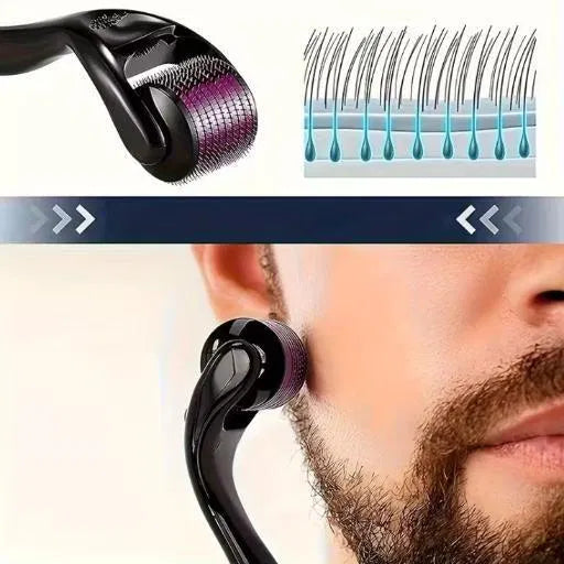 Derma Roller With 0.5 MM Titanium Microneedles (Pack of 1 )