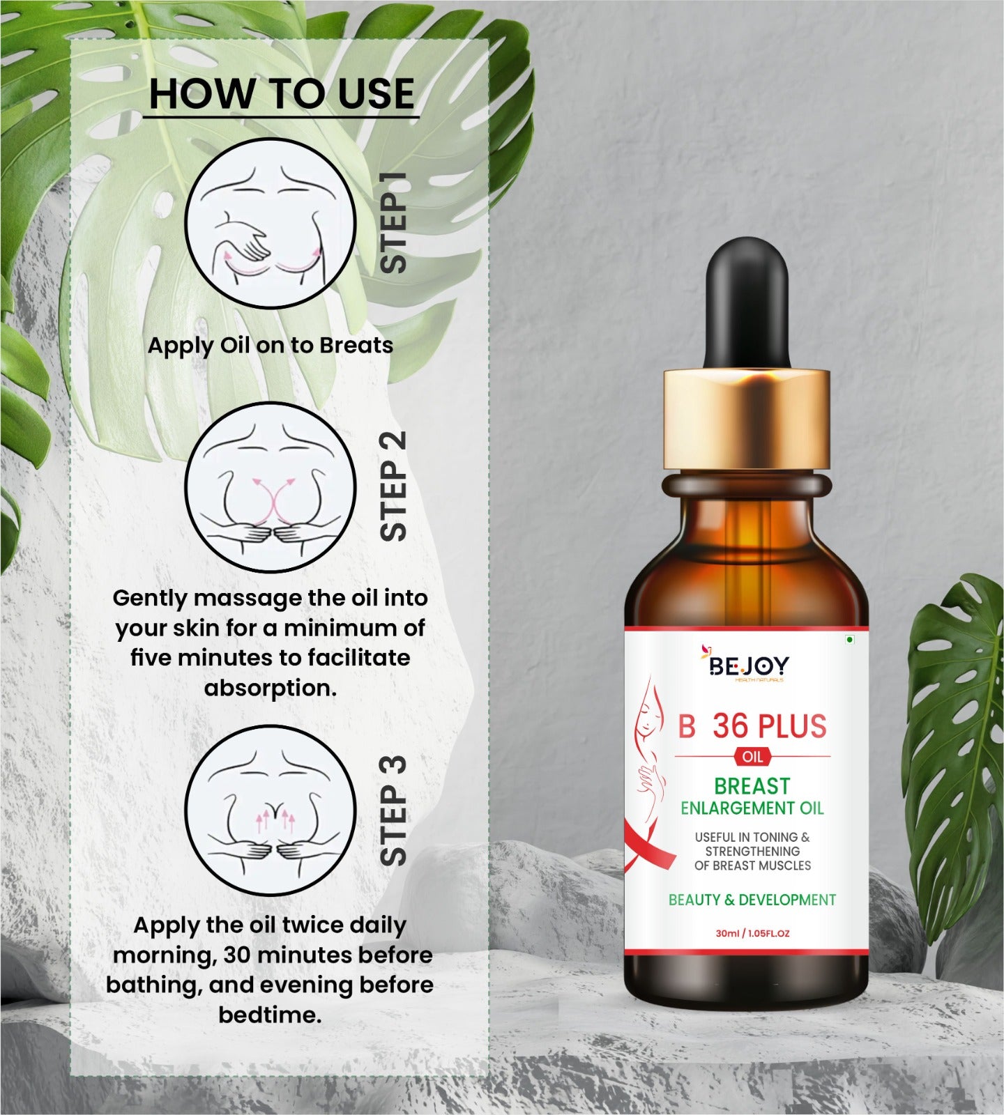 B 36 Plus Breast Enlargement Oil